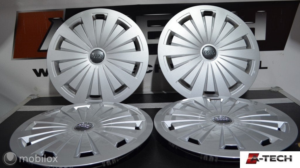 Wieldoppen origineel set 16 inch Audi A4 B9 8w0601147 A410, Audi, Nieuw, Ophalen of Verzenden