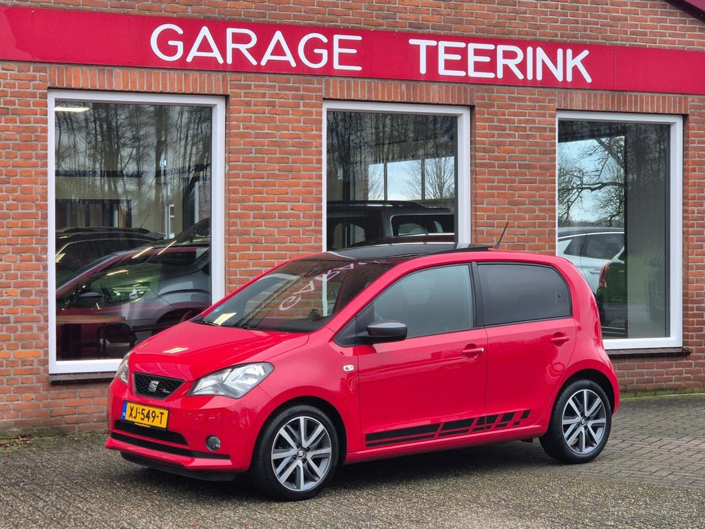 Seat Mii 1.0 FR 60PK 5drs airco, cruise, navi, pdc, lmv, ele, Voorwielaandrijving, Stof, Gebruikt, Euro 6