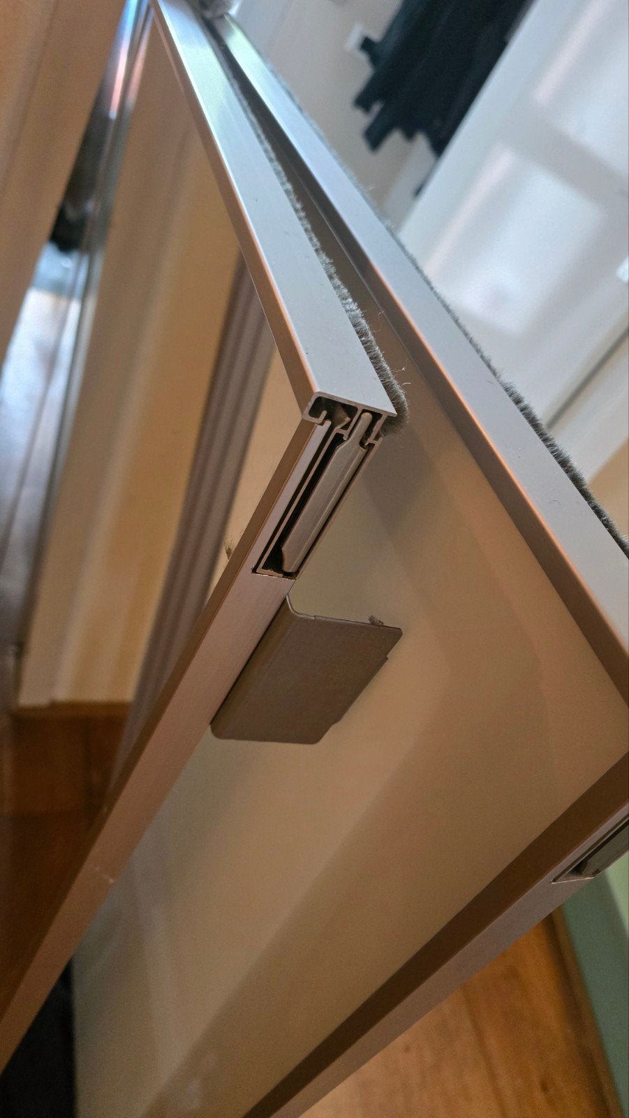IKEA PAX Schuifdeuren - 1x Melkwit, 1x Spiegel (2.36m hoog), Ophalen, Gebruikt, 100 tot 150 cm, 200 cm of meer