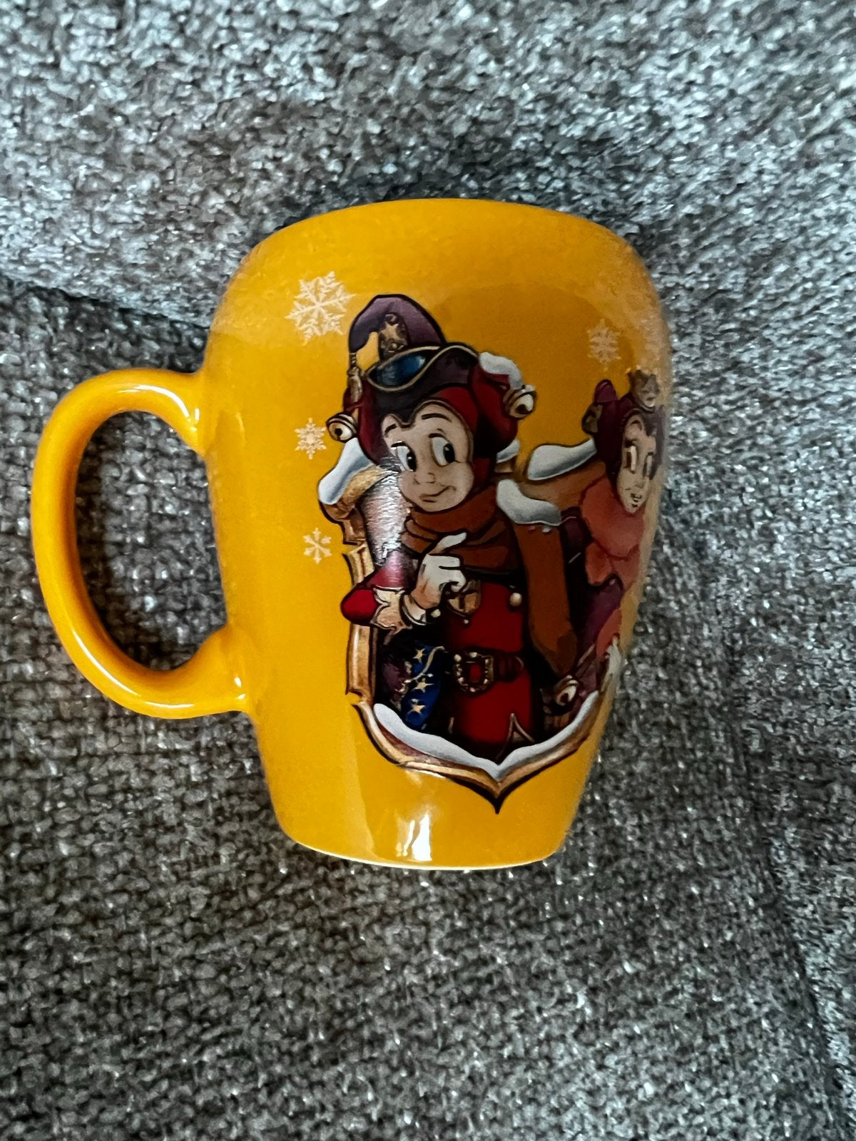 Efteling Chocomel Mok - Jokie en Jet, Overige merken, Keramiek, Zo goed als nieuw, Overige stijlen