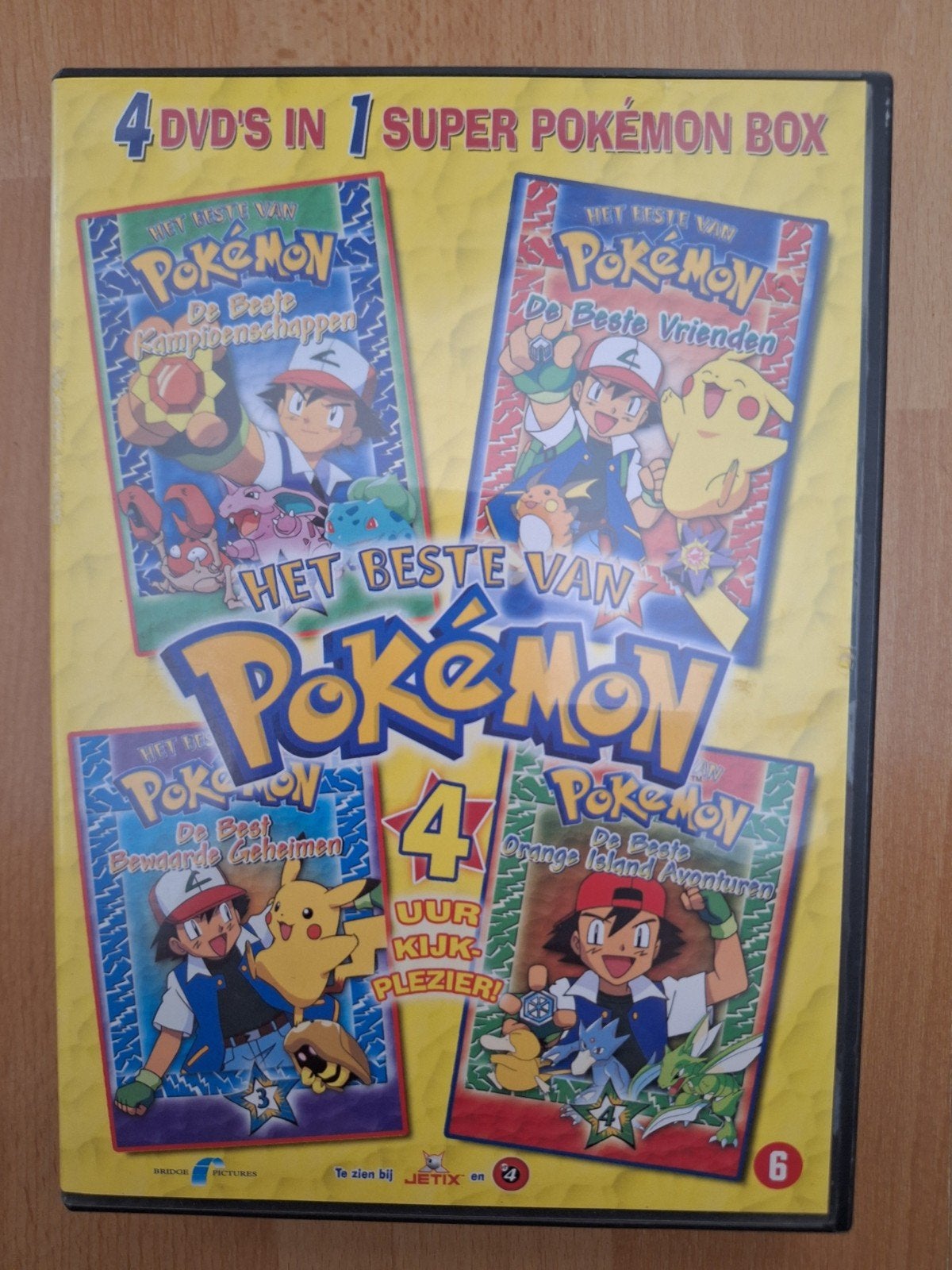 Super Pokémon Box: 4 DVD's in 1 - 4 uur kijkplezier!, Gebruikt, Animatie, Verzamelbox, Alle leeftijden