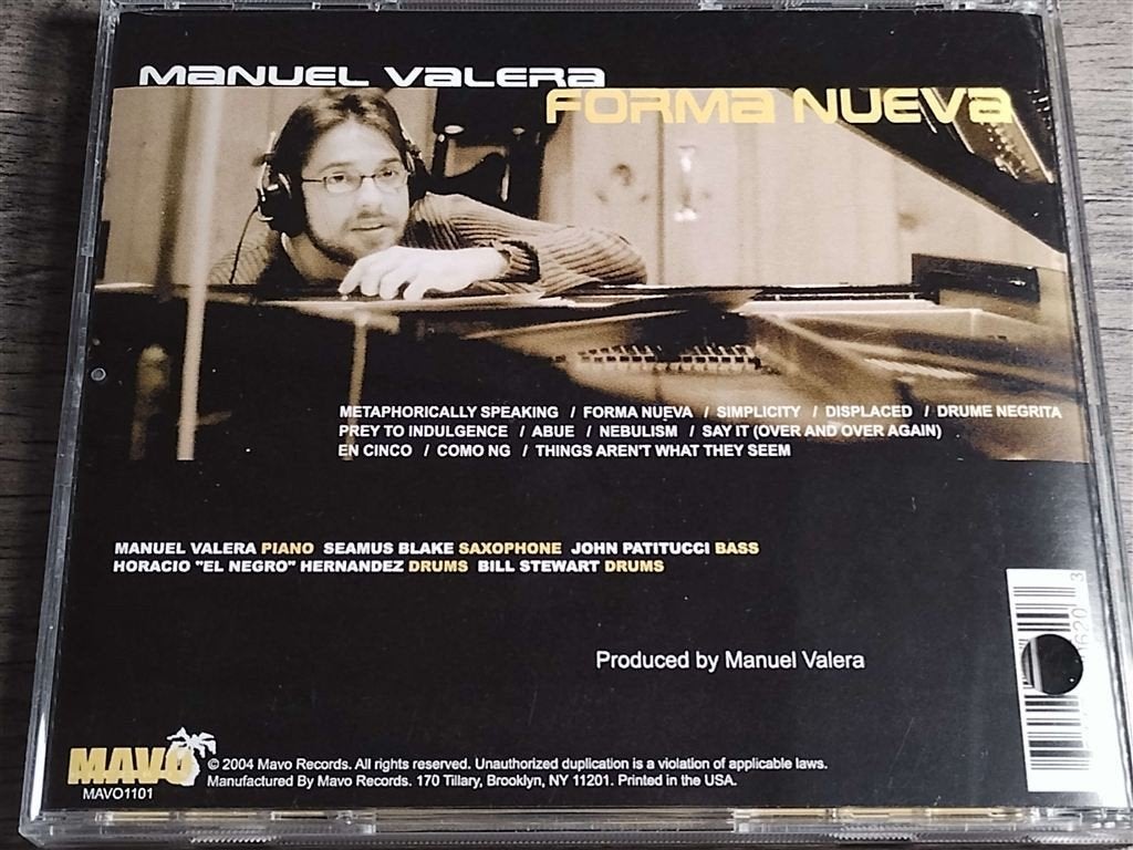 Manuel Valera - Forma Nueva, Ophalen of Verzenden, Zo goed als nieuw, Jazz