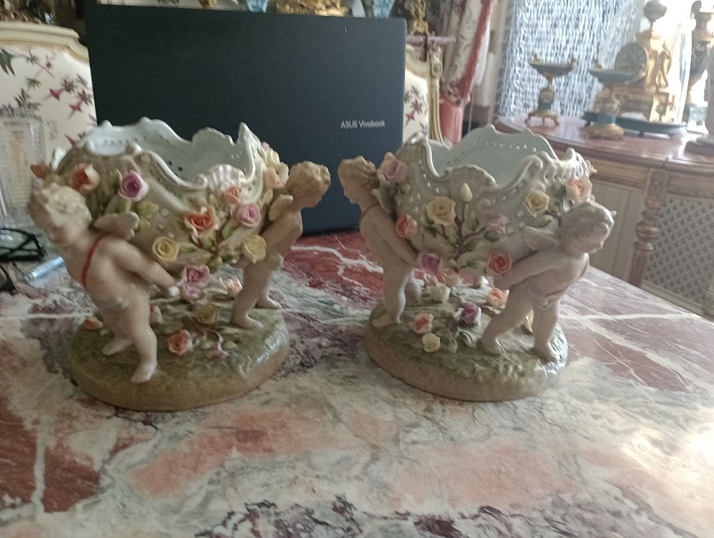 porseleinen schalen, Ophalen