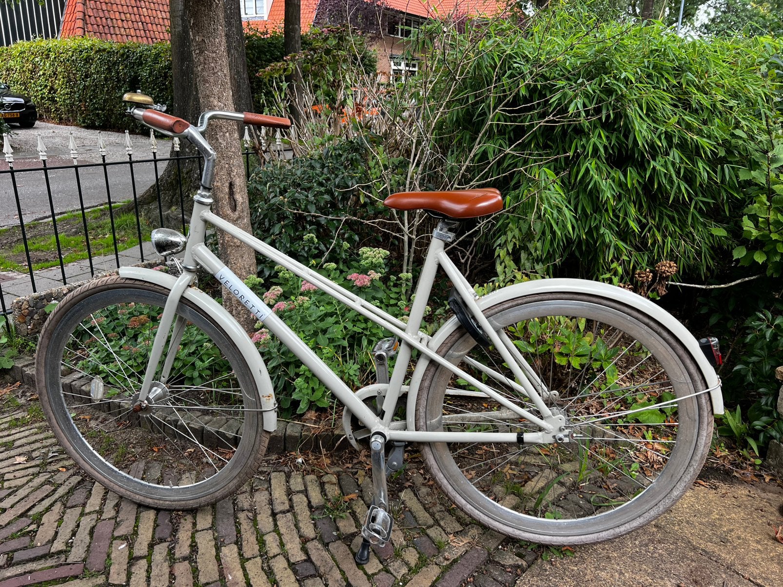 Veloretti caferacer pebble grey, Terugtraprem, Ophalen, Overige merken, 53 tot 56 cm