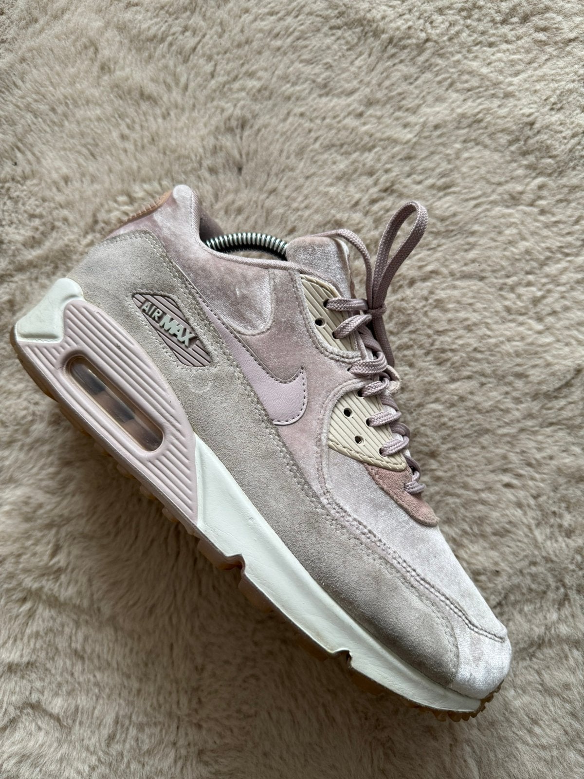 Nike air max 90 velvet particle rose 41, Ophalen of Verzenden, Gedragen, Roze, Sneakers of Gympen