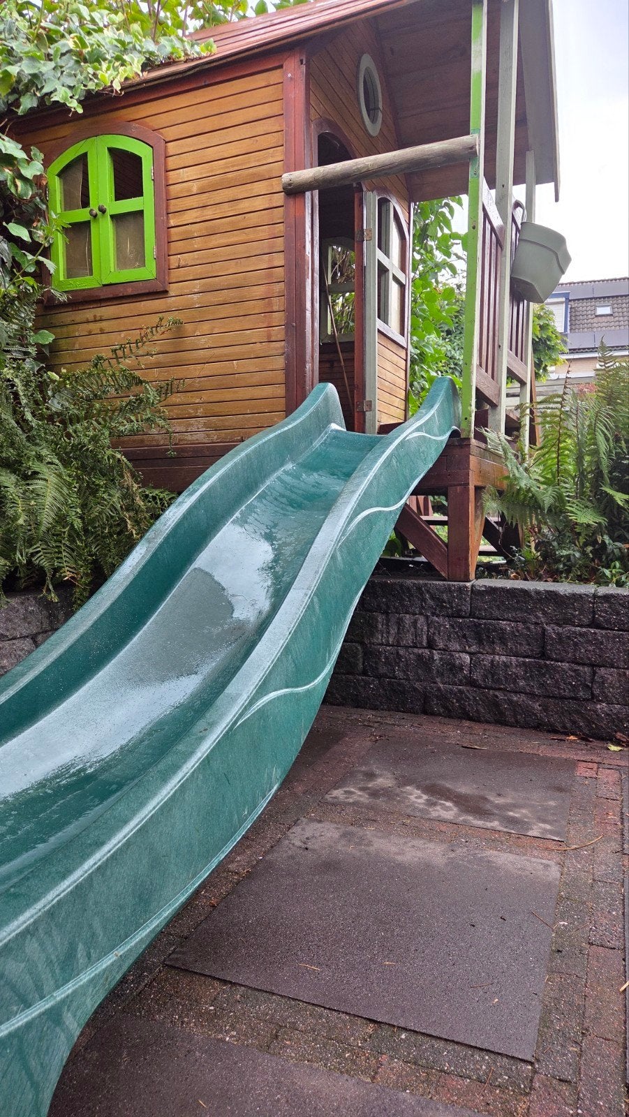 Houten speelhuisje voor kinderen - opknapper, Kinderen en Baby's, Speelgoed | Buiten | Speelhuisjes, Ophalen, Gebruikt, Hout