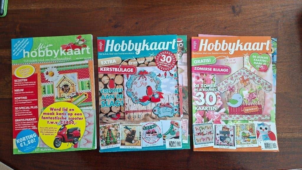 Mijn Hobbykaart - 3 Kaarten maak magazines incl. 2 bijlages, Ophalen of Verzenden, Zo goed als nieuw, Overige thema's, Knipvel