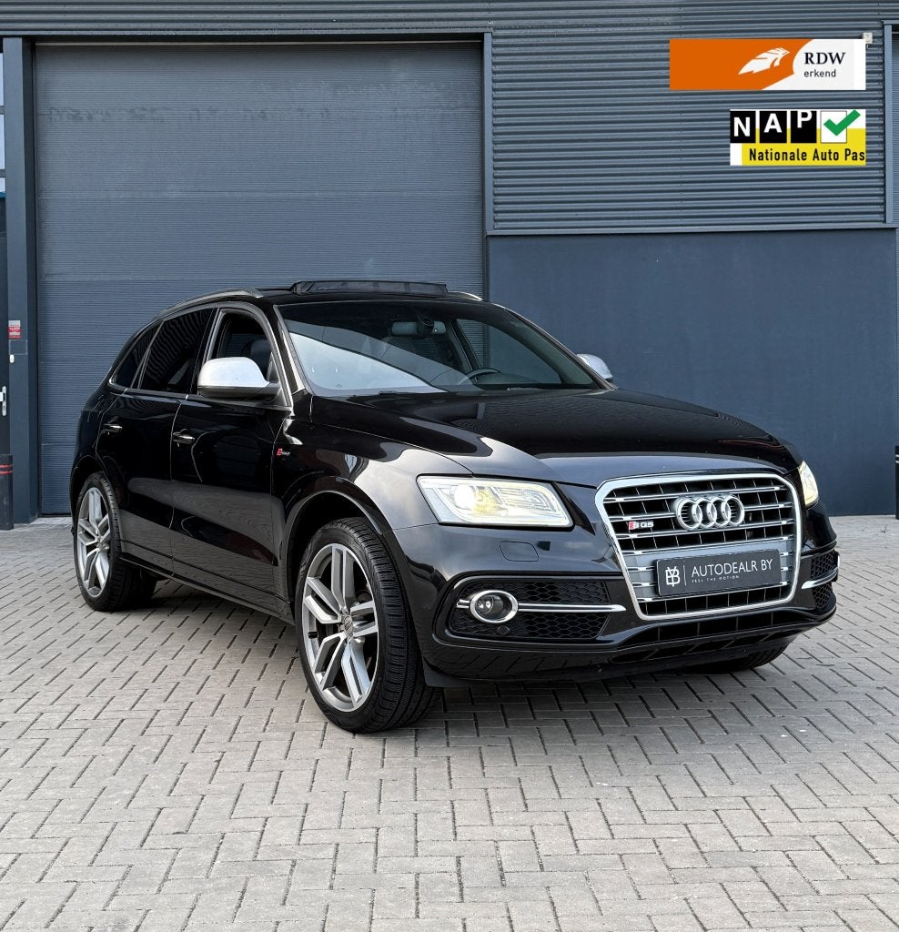 Audi SQ5 3.0 Supercharged Quattro/Pano/Memory Seats/Keyless, Automaat, Dealer onderhouden, 2995 cc, Bi-Xenon koplampen