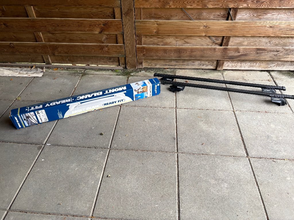 Dakdragers  Mont Blanc Ready Fit 20 voor open dakrail., Auto diversen, Ophalen, Zo goed als nieuw