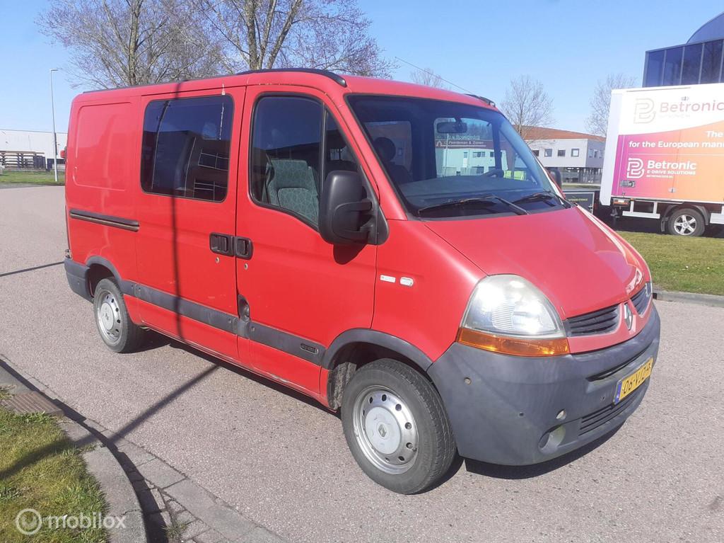 Renault Master T28 2.5 dCi L1H1 DC DUBBEL CABINE AUTOMAAT, Auto's, Bestelauto's, 101 pk, Gebruikt, 4 cilinders, 2000 kg