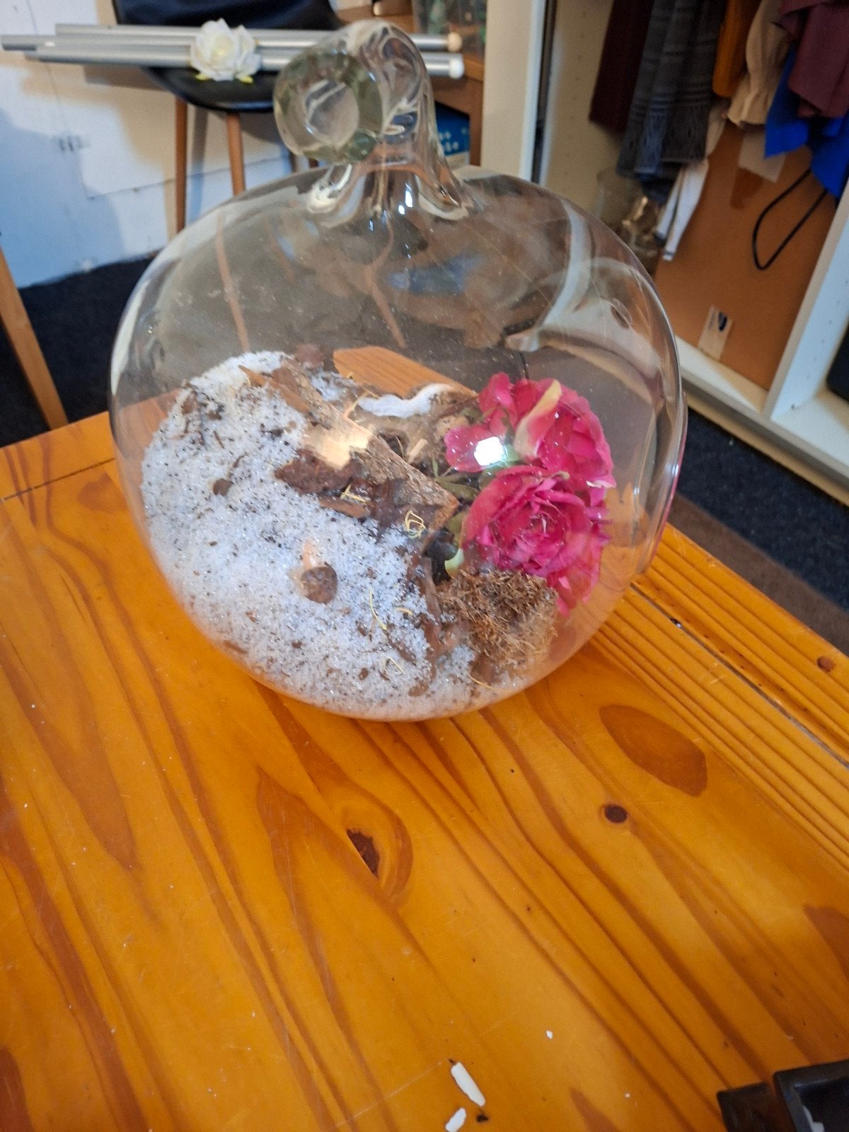 grote glazen appel, Ophalen