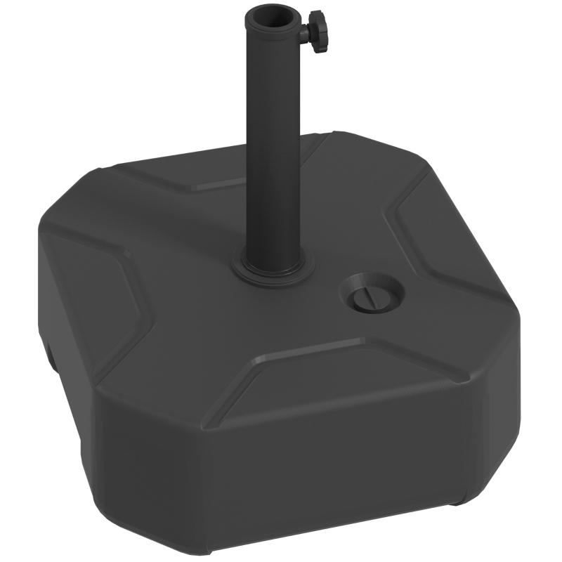 Parasolvoet vulbaar 25kg - Zwart NIEUW IN DOOS, Ophalen of Verzenden, Nieuw, Minder dan 1 meter, Parasolvoet