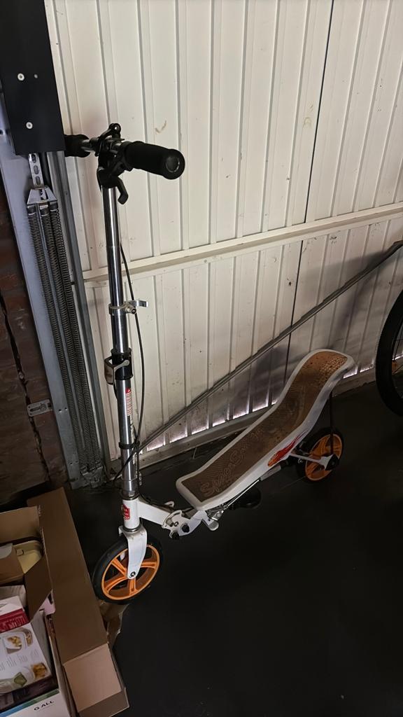 Spacescooter wit met oranje accenten, Fietsen en Brommers, Steps, Ophalen, Gebruikt, Overige typen