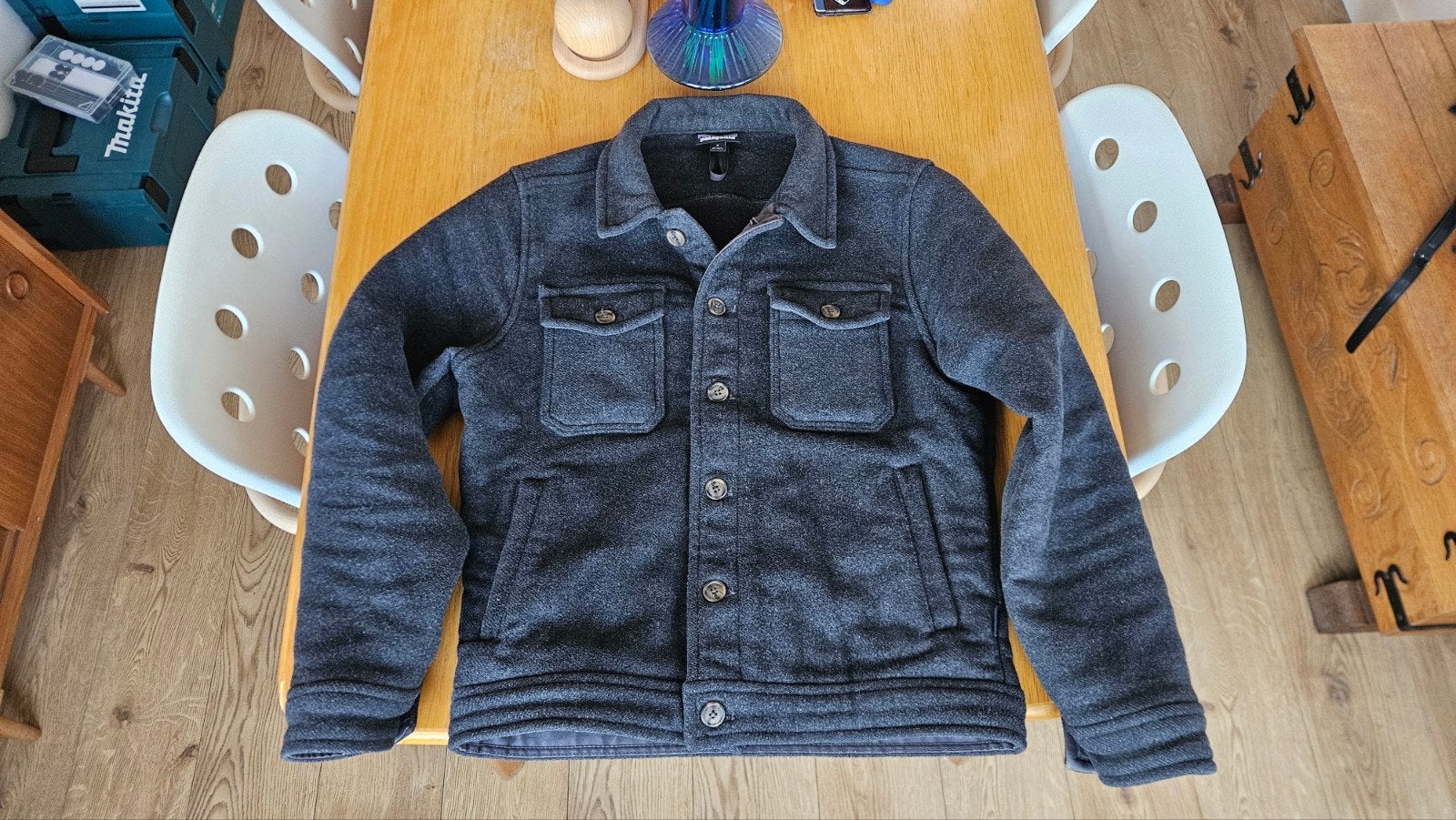 Patagonia Melton wol jas - maat S, Kleding | Heren, Jassen | Winter, Zwart, Ophalen of Verzenden, Zo goed als nieuw, Patagonia