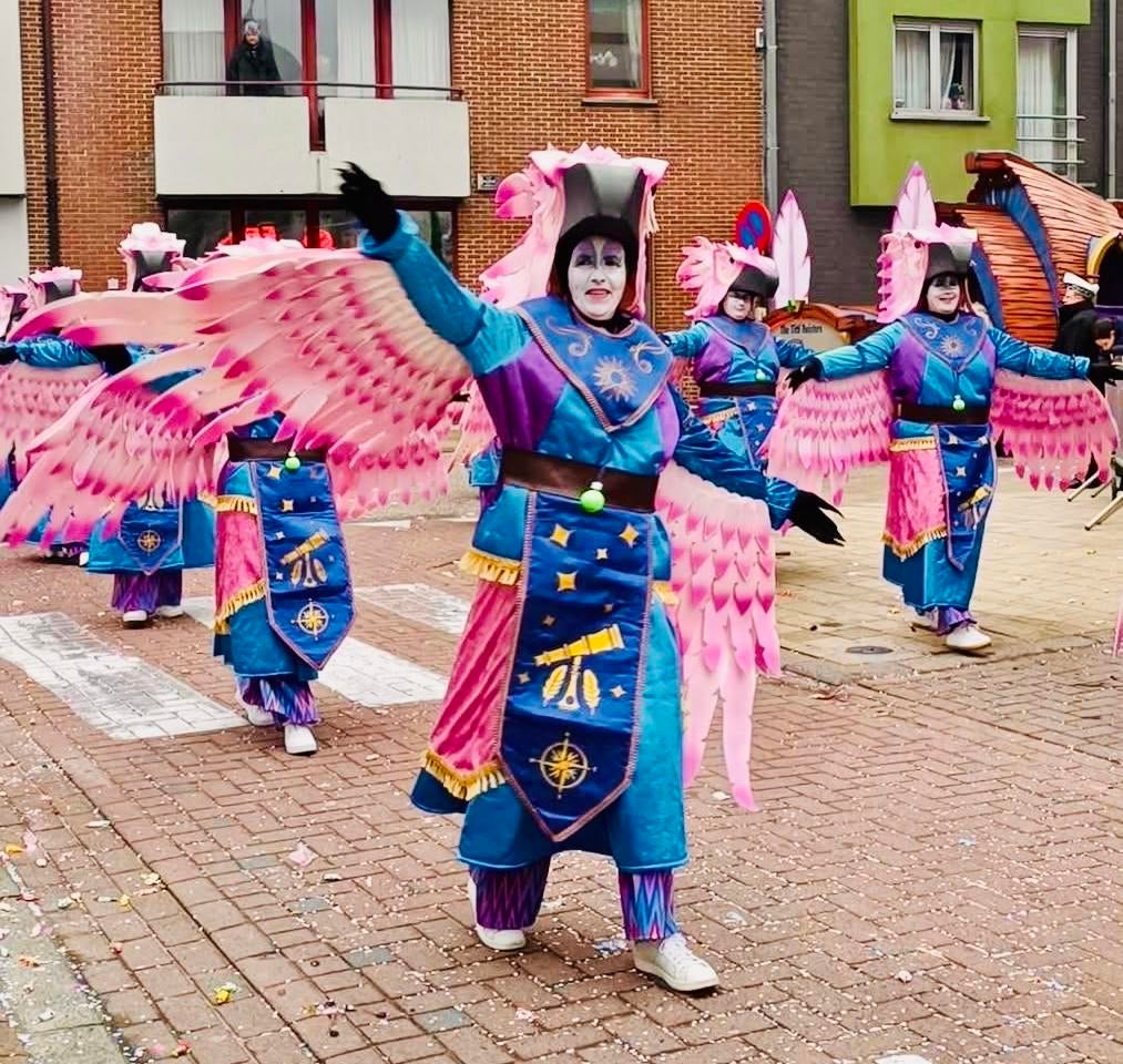 40 Carnaval Kostuums met Foamhoed  loopgroep, Ophalen, Gebruikt, Carnaval