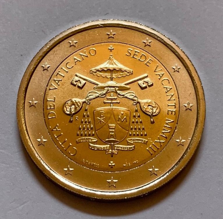 2 Euro Vaticaanstad 2013 BU in capsule (Sede Vacante), Verzenden, Vaticaanstad, 2 euro, Losse munt