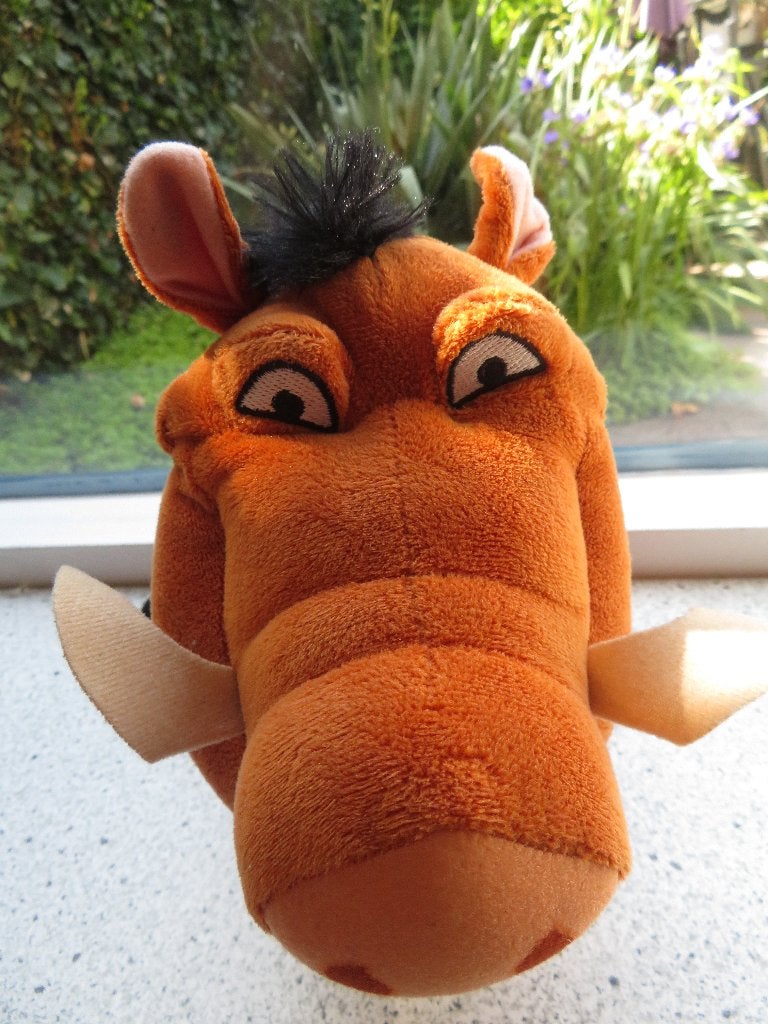 Wrattenzwijn Pumba Pumbaa van Disney Film The Lion King, Ophalen of Verzenden, Leeuwenkoning of Jungle Boek, Zo goed als nieuw