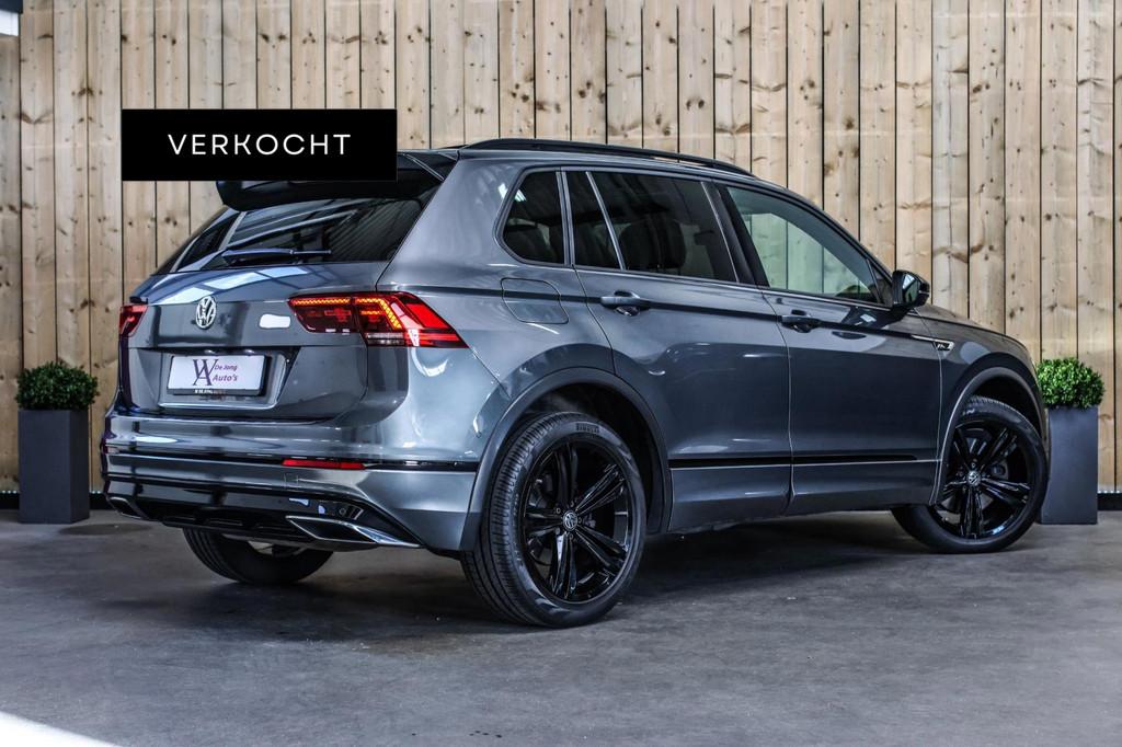 Volkswagen Tiguan 2.0 TSI 4Motion 230Pk 3X R-Line *Pano*Dyna, Zwart, 4 cilinders, 1984 cc, 2500 kg