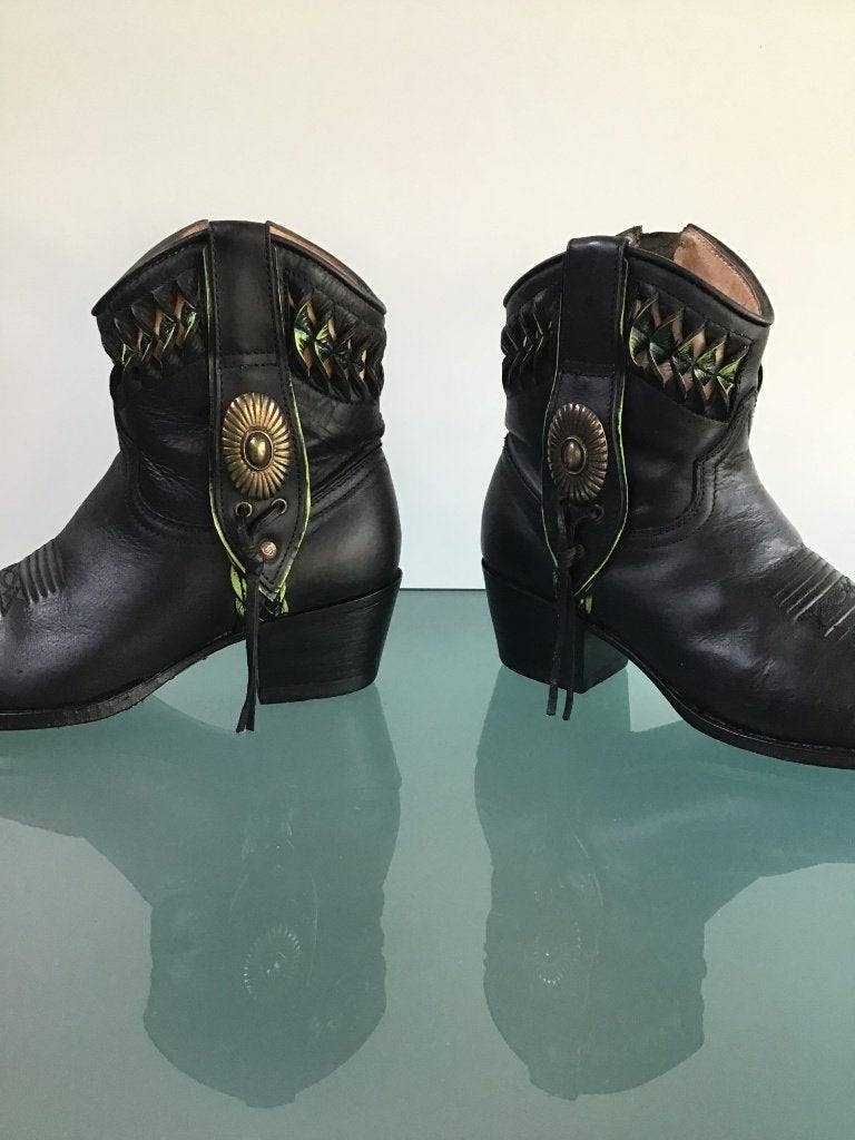 Sendra 37 bruin zwart | Boho leren boots | Gratis verzenden, Sendra, Bruin, Verzenden, Lage of Enkellaarzen