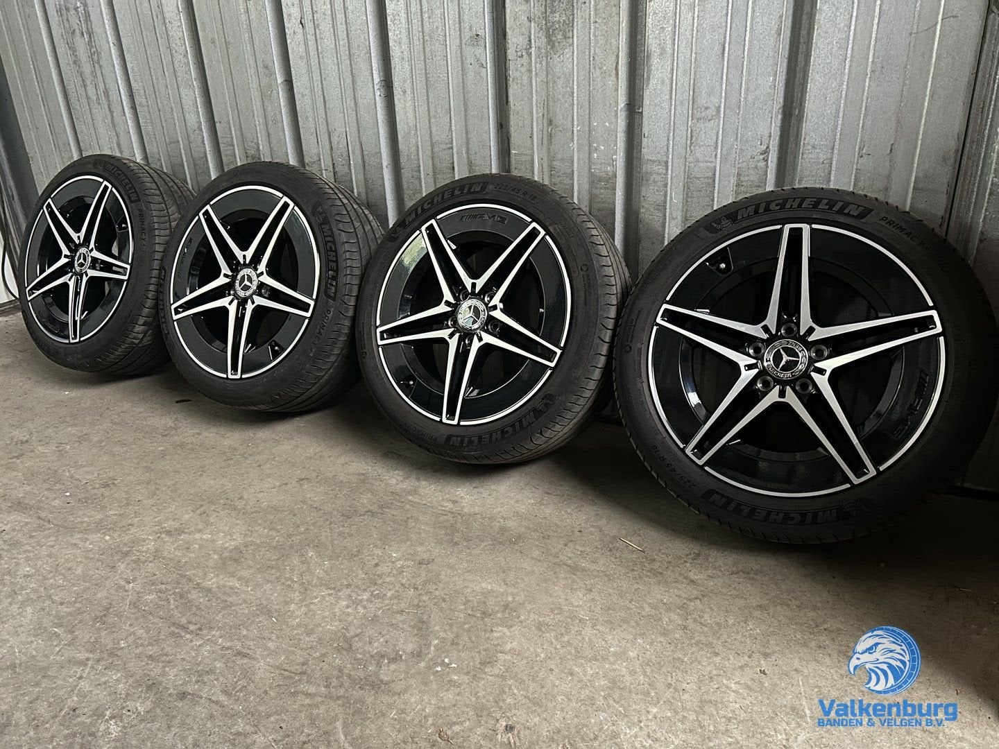 6-7mm! Originele Mercedes AMG C300E Hybrid W206 18 inch bree, 18 inch, Gebruikt, -, -