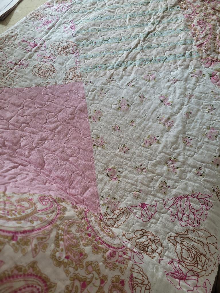 Nieuwe plaid romantisch Clayre & Eef, Heikant 21 Kaatsheuvel, Belle Vieille Brocante, Nieuw, Ophalen of Verzenden