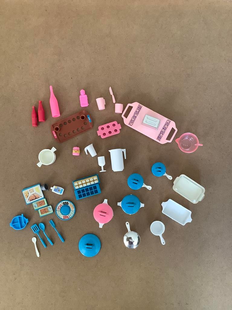 Barbie keukenspulletjes,vintage, Ophalen of Verzenden, Gebruikt, Barbie