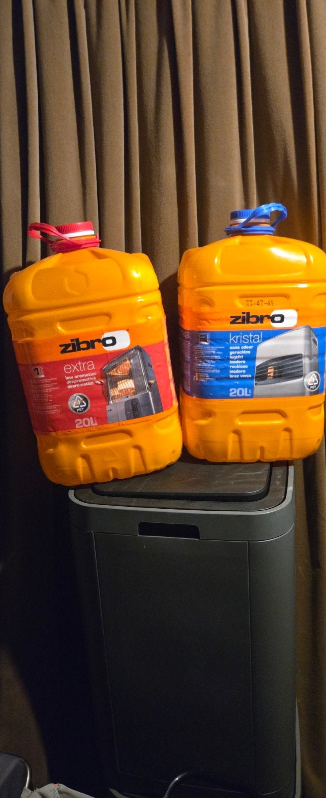 2x lege Zibro petroleum jerrycan van 20 liter, Ophalen of Verzenden