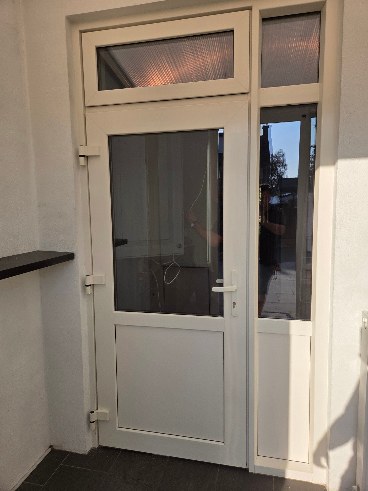 Deurkozijn, schuifpui en voorraam met draai-kiepraam met HR+, Ophalen of Verzenden, Glas, 120 cm of meer, 215 cm of meer