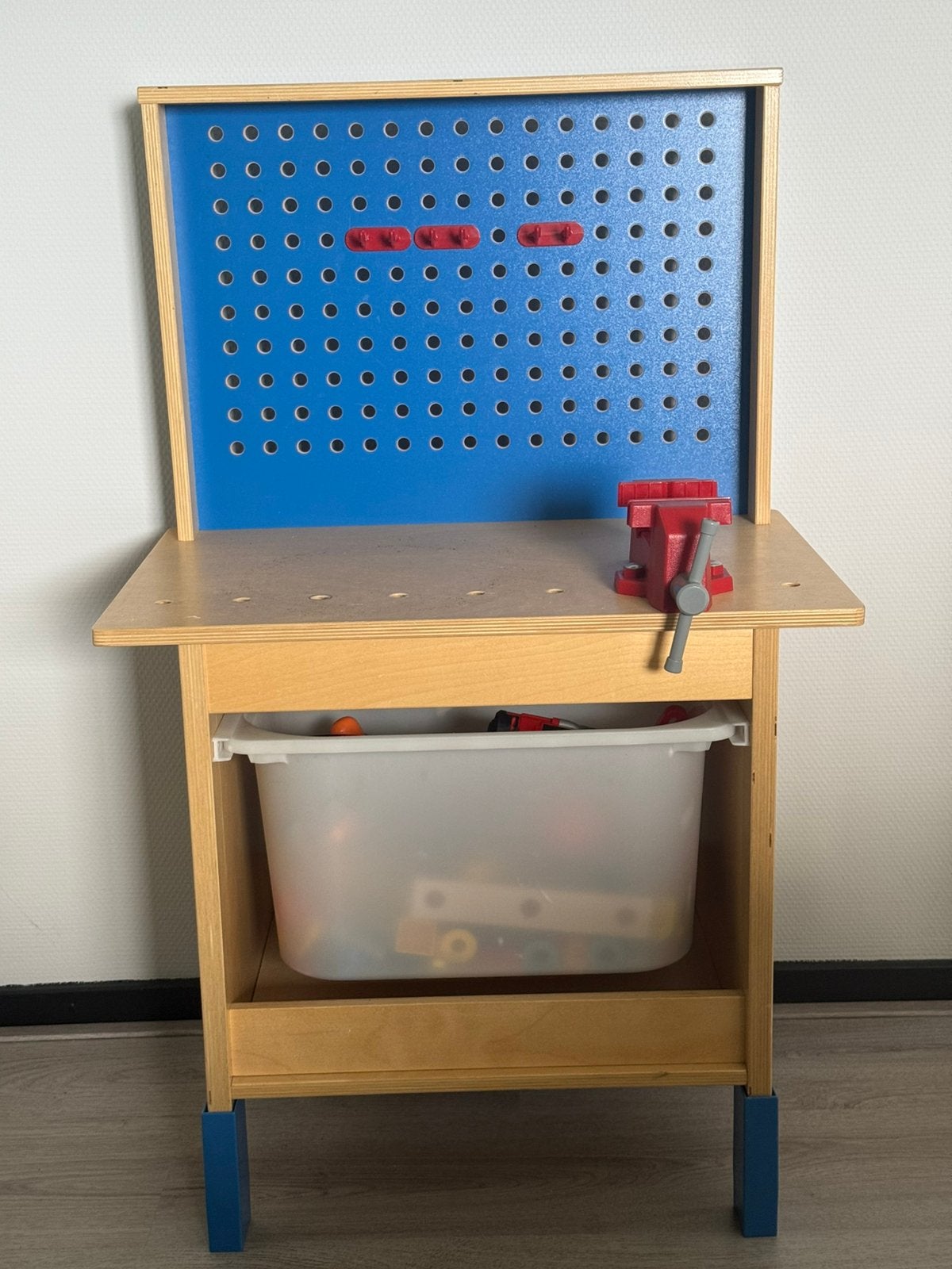 Houten werkbank voor kinderen met gereedschap, Ophalen, Gebruikt, Jongen of Meisje