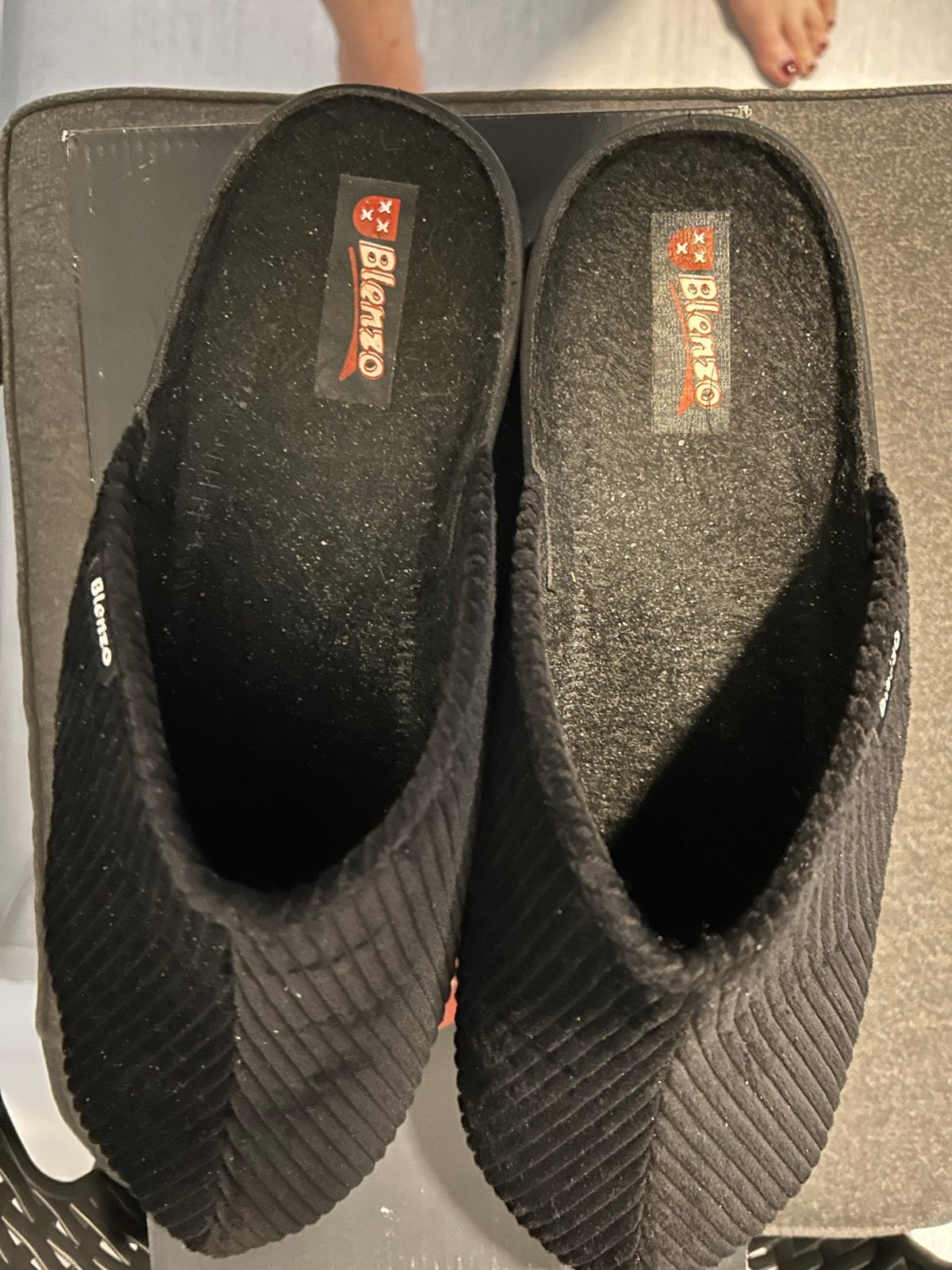 Blenzo heren pantoffel NIEUW 44🎁, Zwart, Nieuw, Ophalen of Verzenden, Pantoffels of Sloffen
