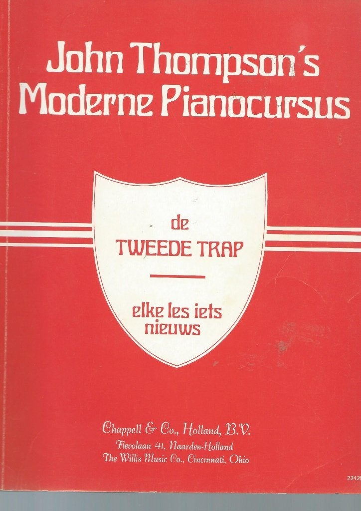 John Thompson's Moderne Pianocursus tweede (2e) trap, Muziek en Instrumenten, Bladmuziek, Les of Cursus, Nieuw, Ophalen of Verzenden