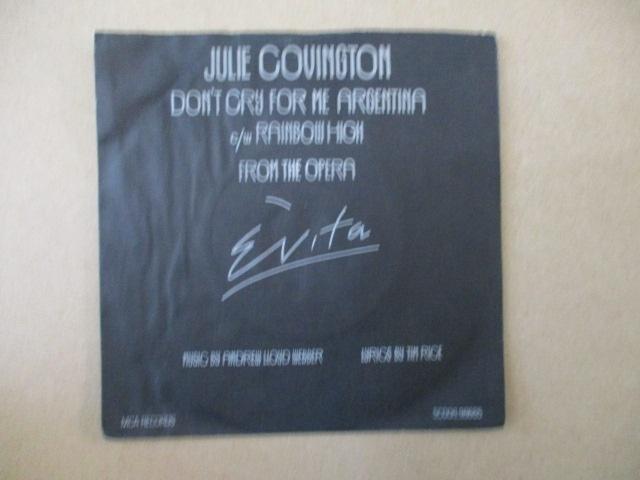 s1309 julie covington - dont cry for me argentina, Ophalen, Gebruikt, Overige genres, 7 inch