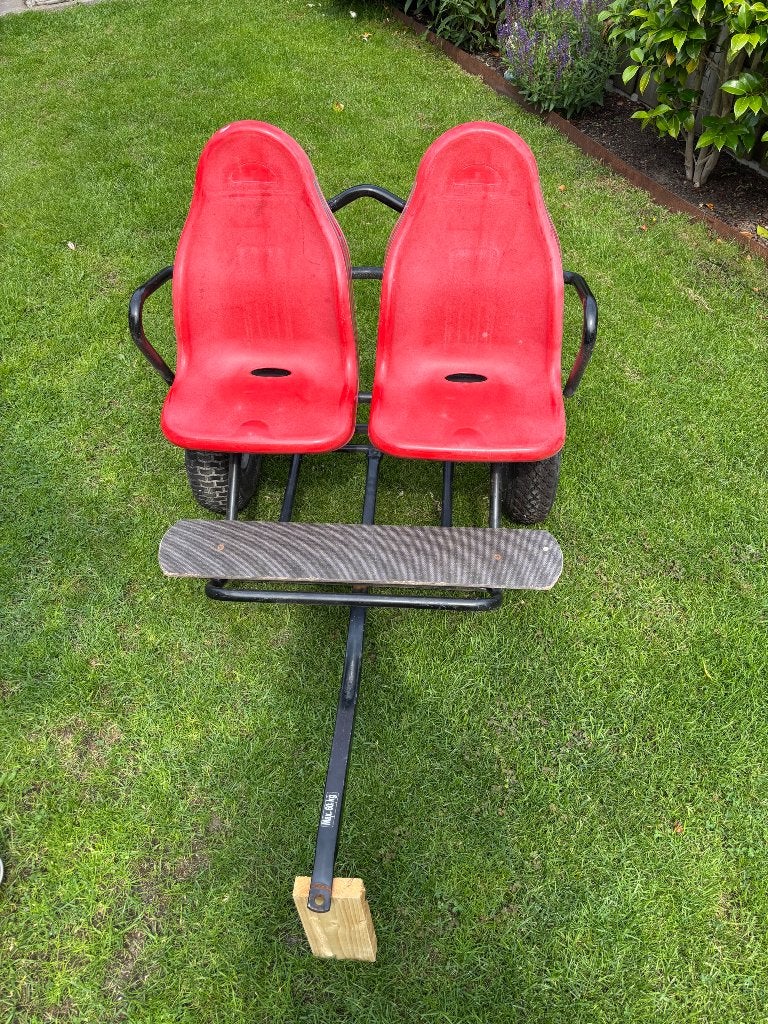 Te koop stoeltjes achter skelter, Ophalen, Zo goed als nieuw, Overige merken, Duozit
