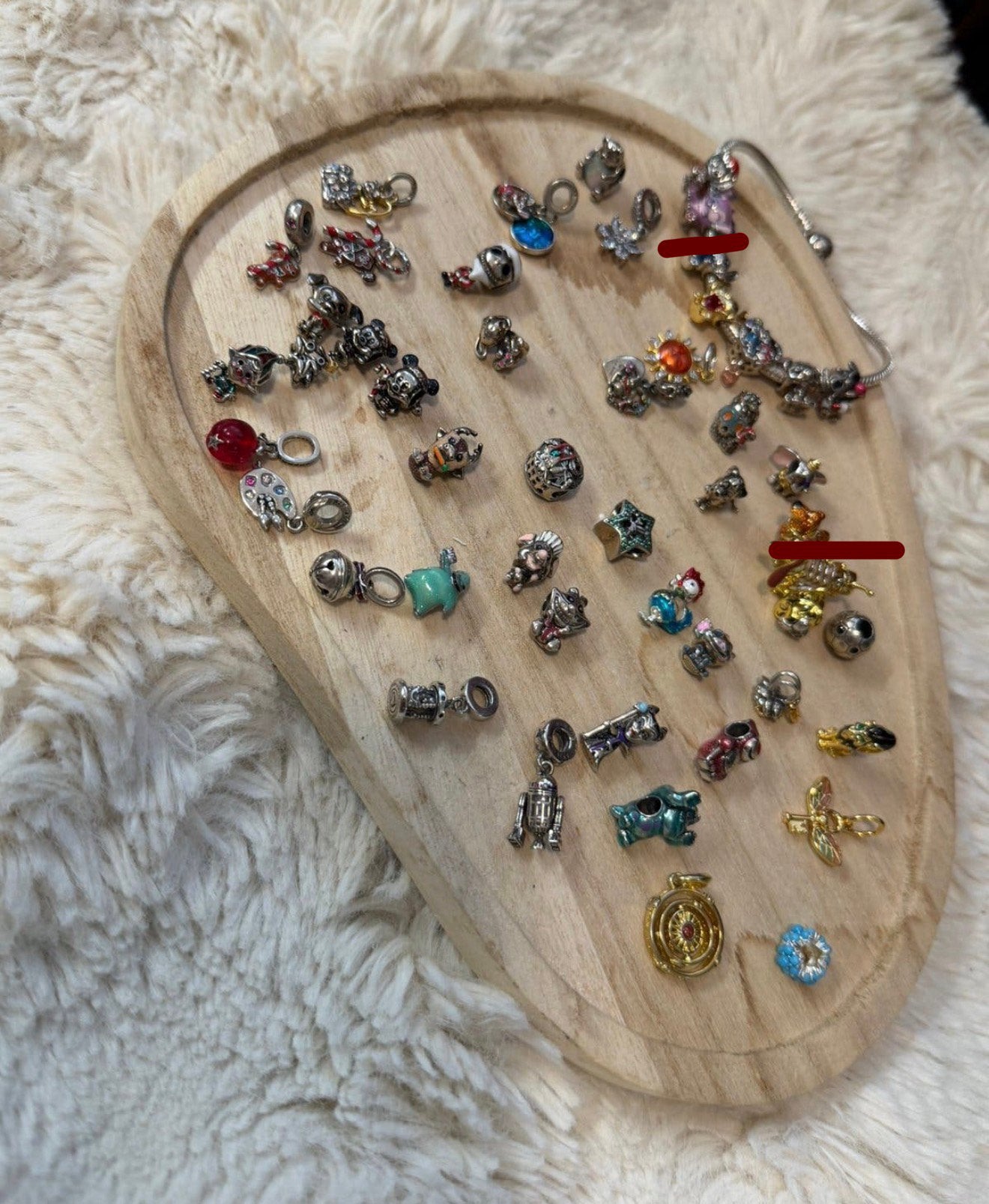 Diverse Pandora bedels en armband, Sieraden, Tassen en Uiterlijk, Gebruikt, Verzenden, Pandora, 4 bedels of meer