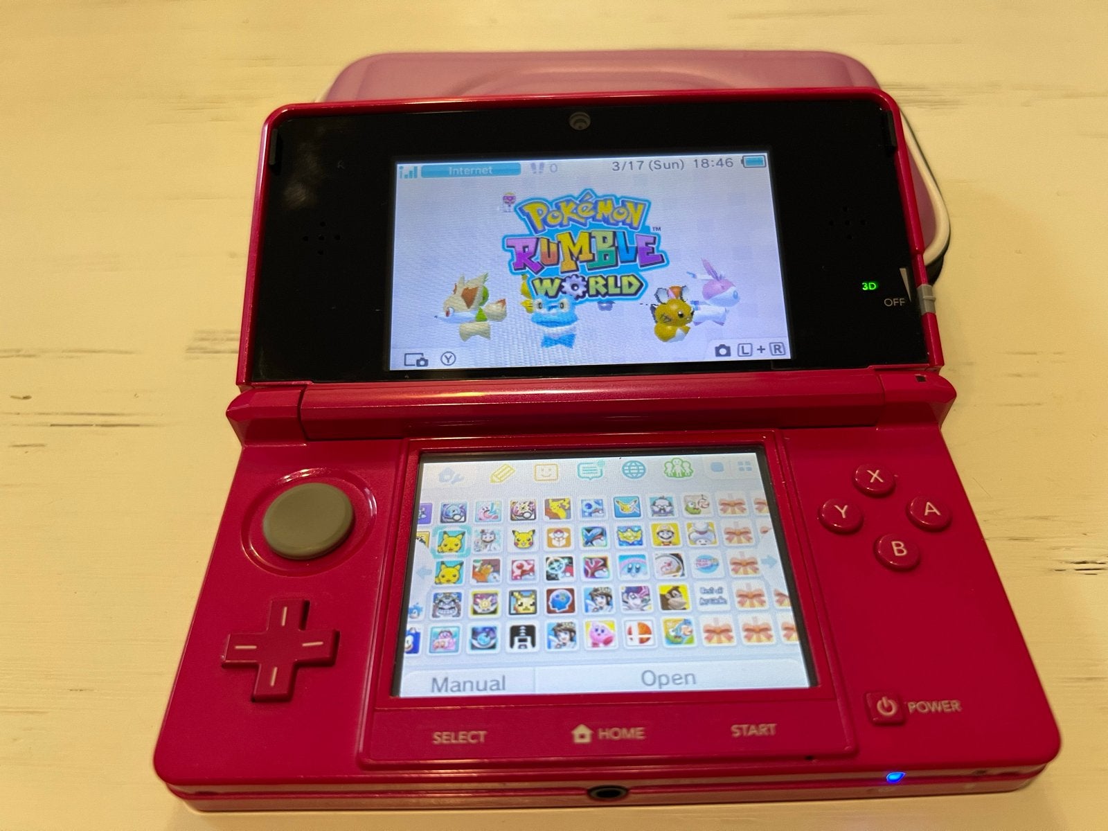 Nintendo 3DS Roze - Nieuwstaat met accessoires en spellen, Spelcomputers en Games, Spelcomputers | Nintendo 2DS en 3DS, Met games