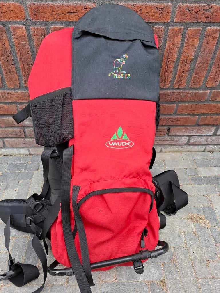 Vaude Pebbles Rode Kinderdrager Rugzak, Kinderen en Baby's, Babydragers en Draagdoeken, Gebruikt, Rug, Draagzak, Ophalen