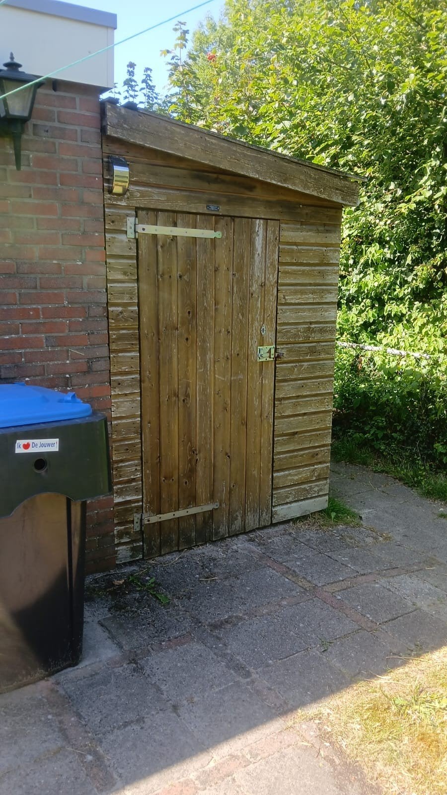 Gratis tuinhuisje schuurtje huisje tuin hout 1 kant open, Tuin en Terras, Tuinhuizen, Ophalen, Gebruikt, Tuinhuis, 250 tot 500 cm
