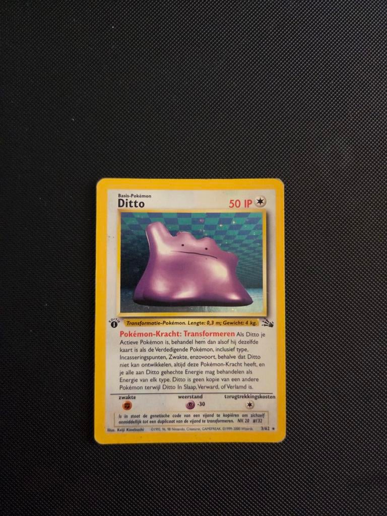 Ditto holo 1st ed - Fossil (LP/GD), Ophalen of Verzenden, Zo goed als nieuw