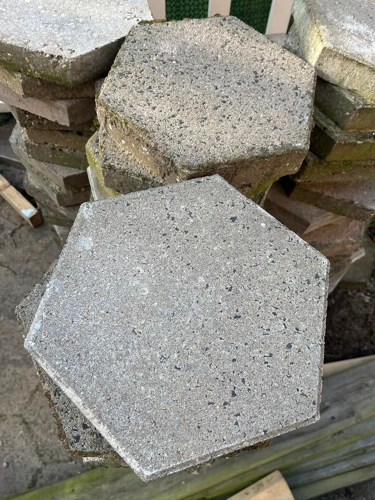 Terras tegels, Tuin en Terras, Ophalen, Zo goed als nieuw, Beton, Terrastegels