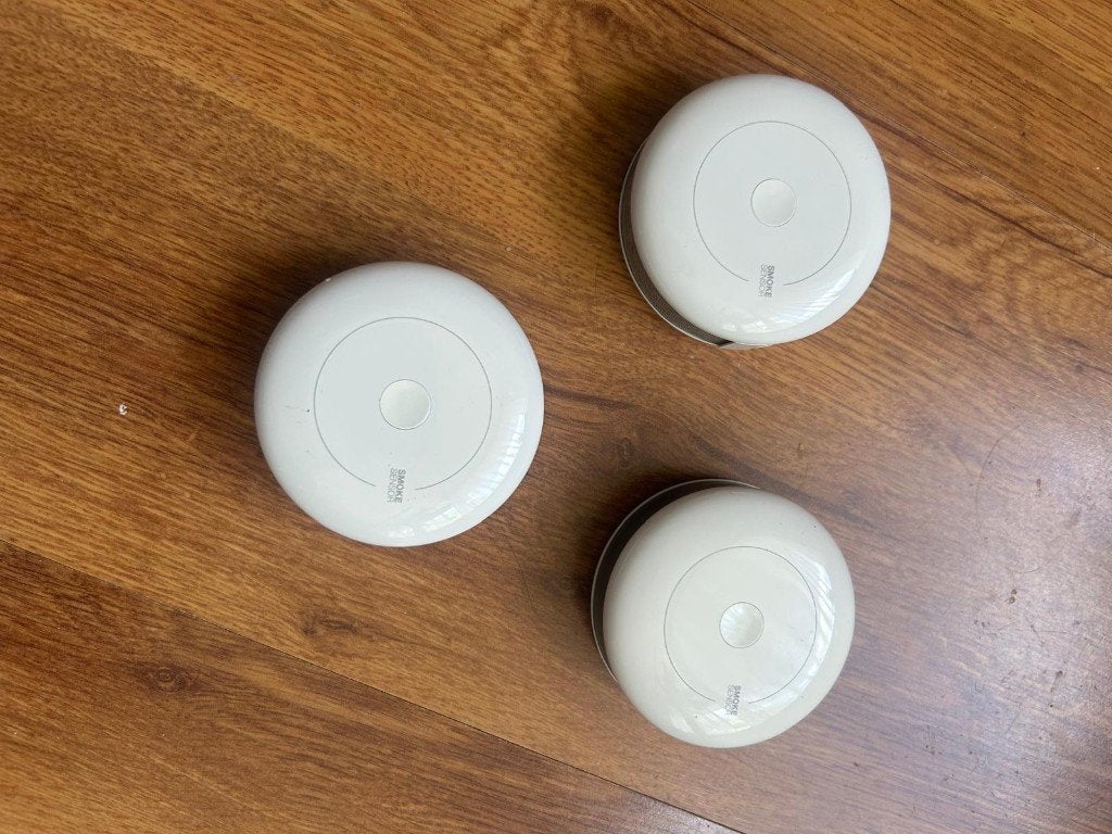 3x Fibaro Rookmelder z-wave, Ophalen of Verzenden, Gebruikt, Detector, Sensor of Melder, Rook