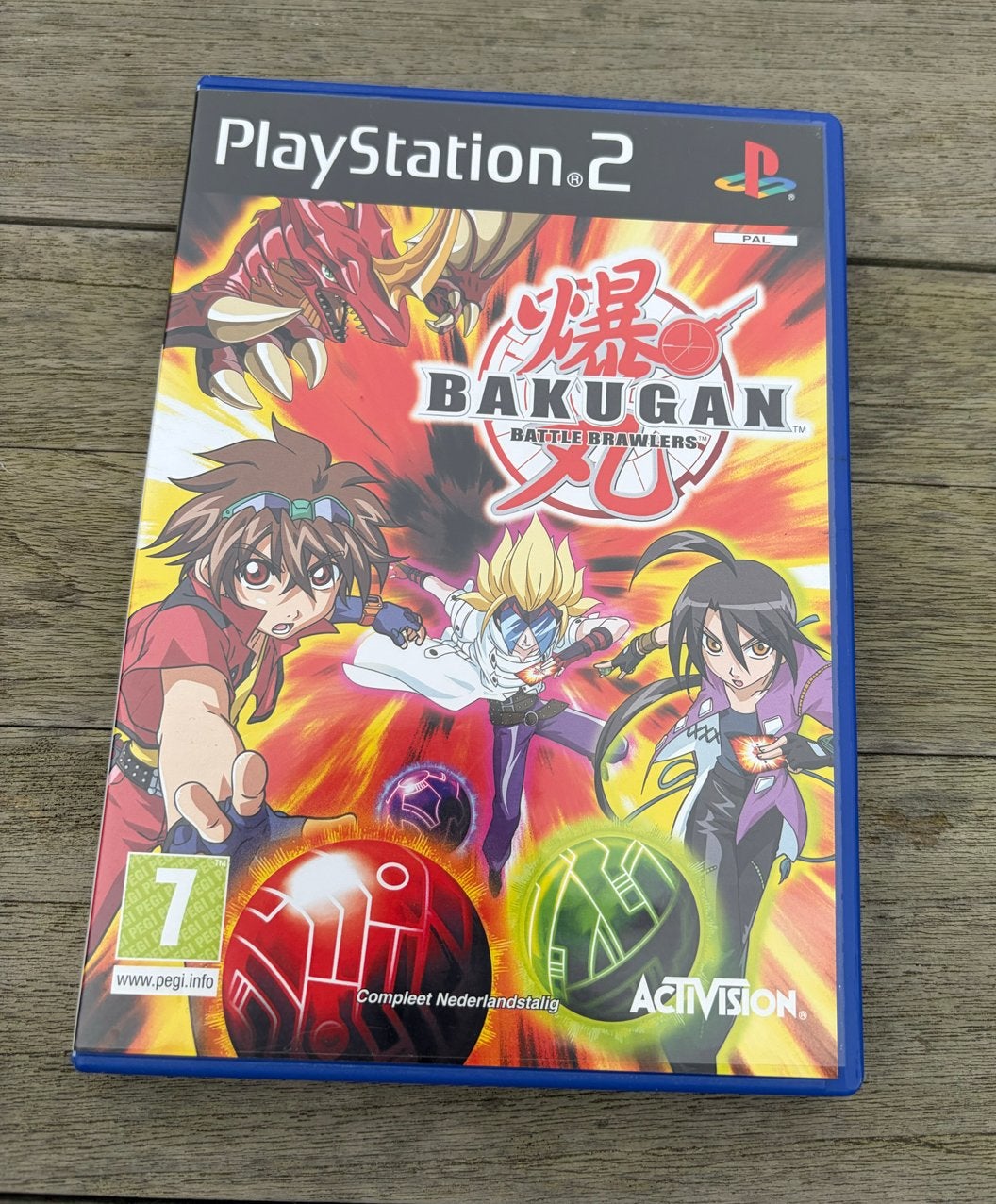 Bakugan Battle Brawlers - PlayStation 2 (PS2), Gebruikt, Vechten, 2 spelers, Eén computer