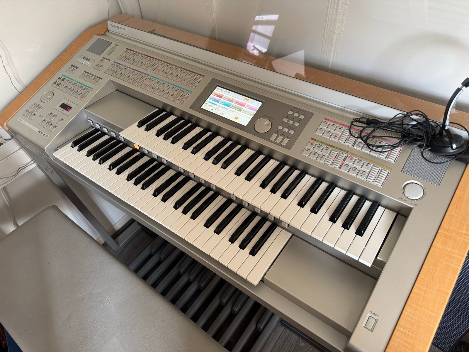 Yamaha Electone Piano ELS-01 - Japans elektronisch orgel, Ophalen, Wit, Digitaal, Zo goed als nieuw