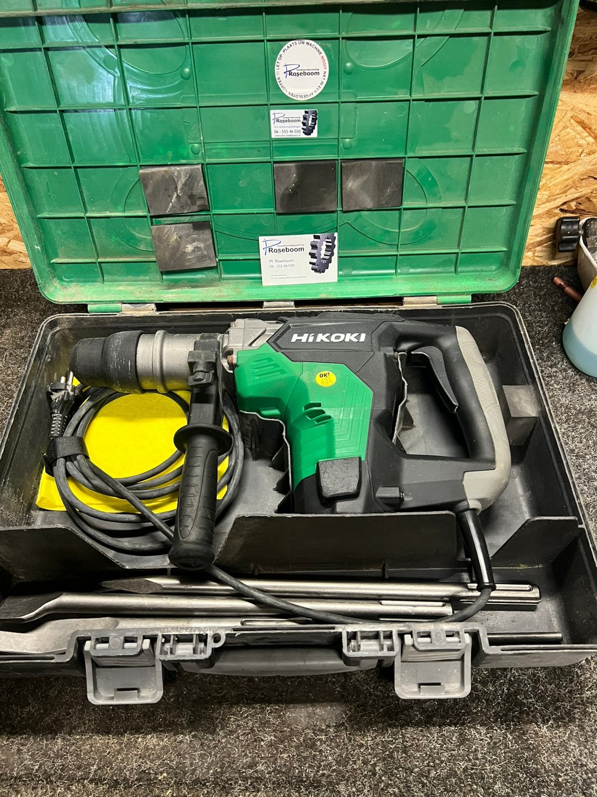 Hikoki combi breekhamer type DH40MC sds max max 40mm boren, Doe-het-zelf en Verbouw, Gereedschap | Boormachines, Ophalen, Gebruikt
