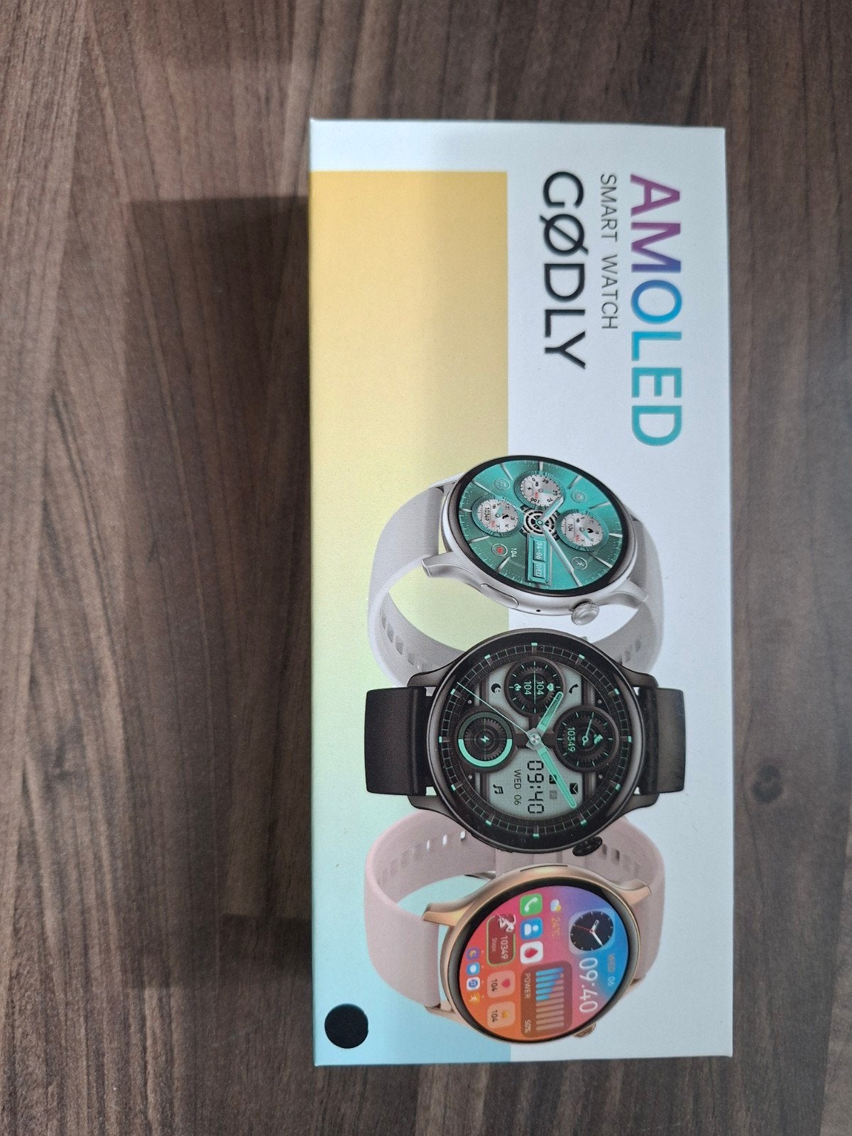 amoled smart watch GODLY  zwart, Gebruikt, Zwart, GODLY, Ophalen of Verzenden