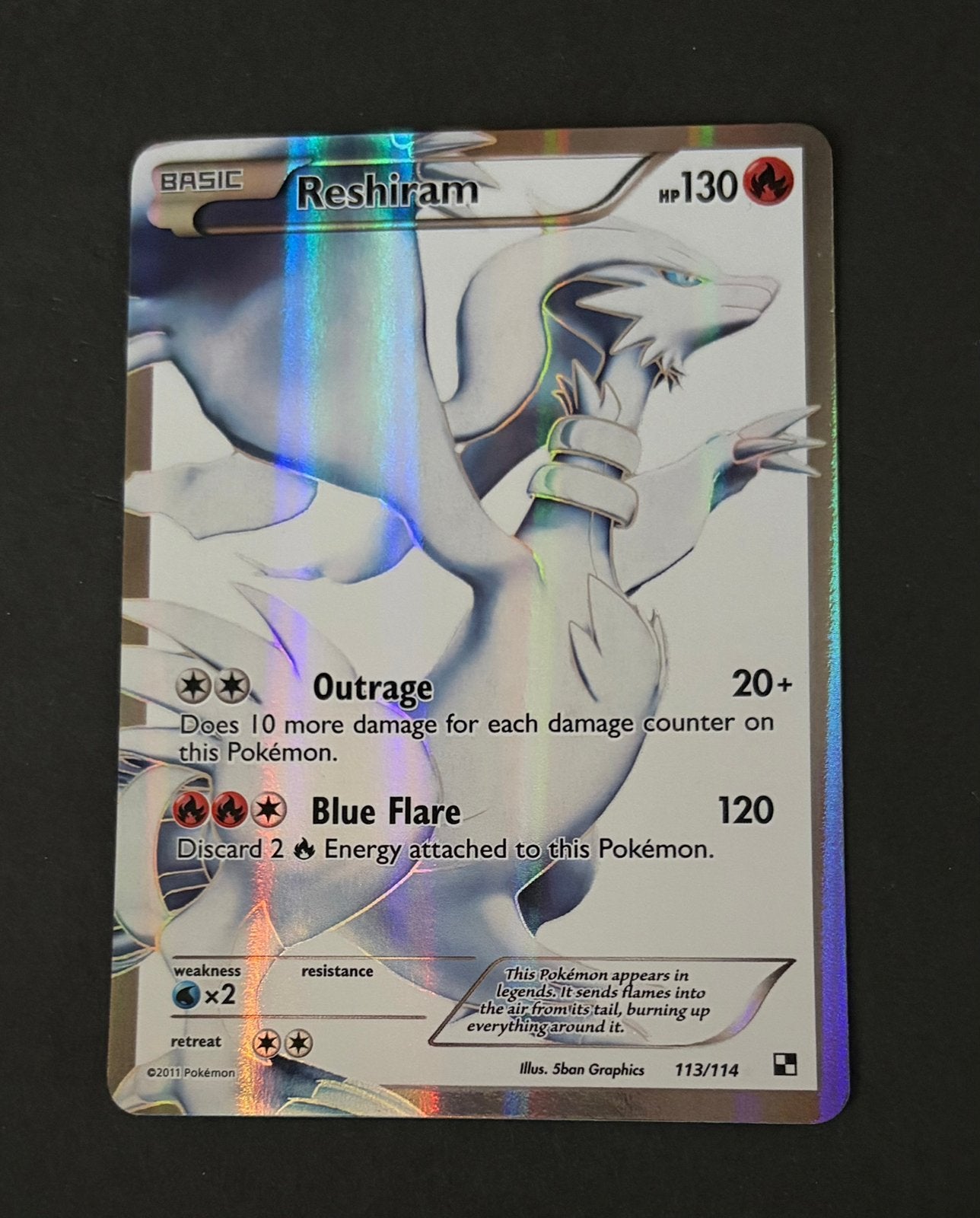 Reshiram 113/114 Full Art, Ophalen, Nieuw, Losse kaart