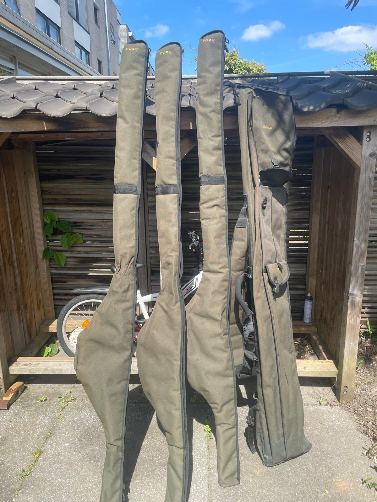 Greys Prodigy SX 12' 2.75lb karperhengels met Fox foudralen, Ophalen of Verzenden, Gebruikt, Complete set