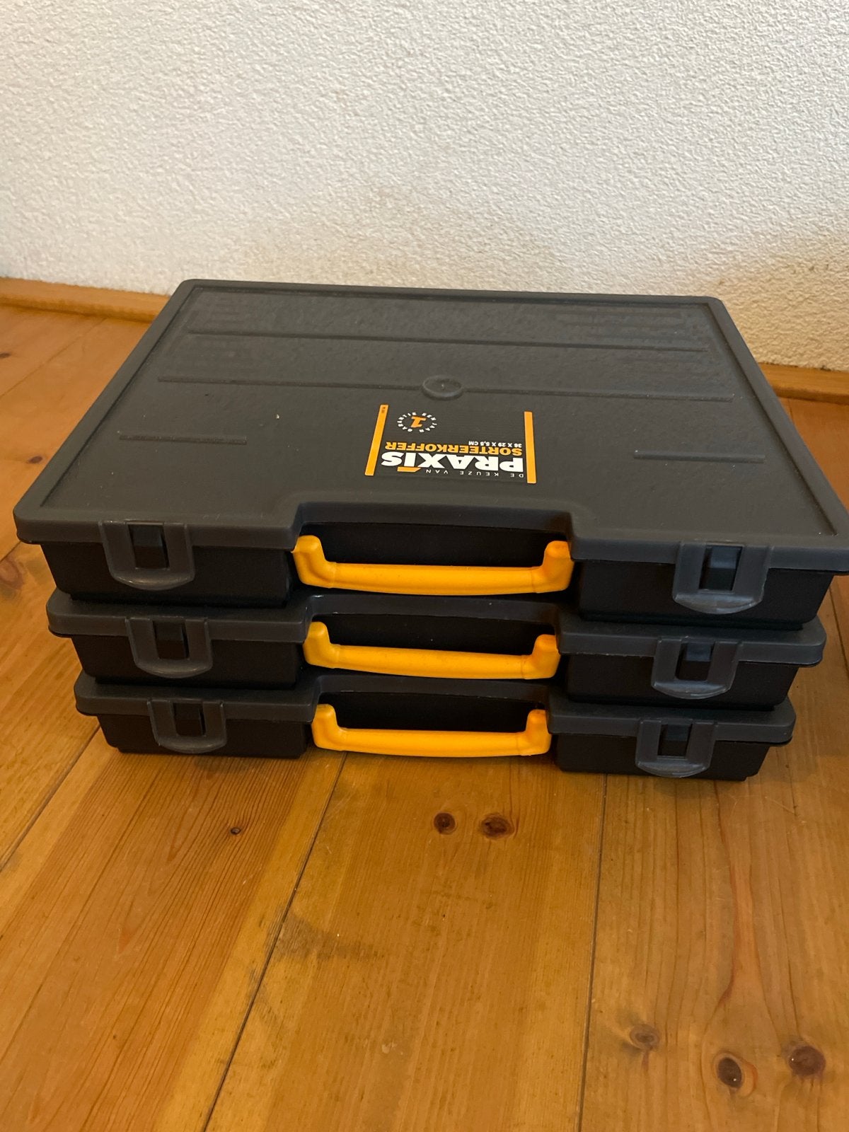 Praxis Sorteerkoffer - Set van 3, Doe-het-zelf en Verbouw, Ophalen, Gebruikt, Minder dan 50 cm, Minder dan 40 cm