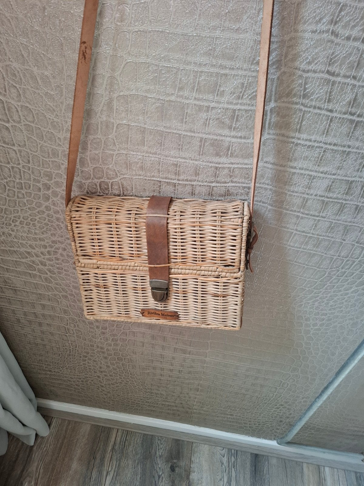 RM rattan tas, Ophalen, Zo goed als nieuw, Rond, Riet