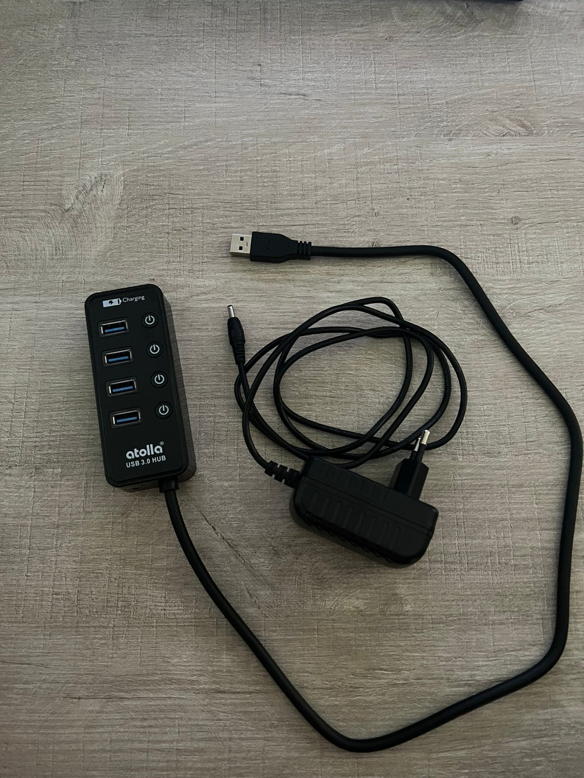Atolla powered USB hub - 4 poorten, Computers en Software, Dockingstations, Ophalen of Verzenden