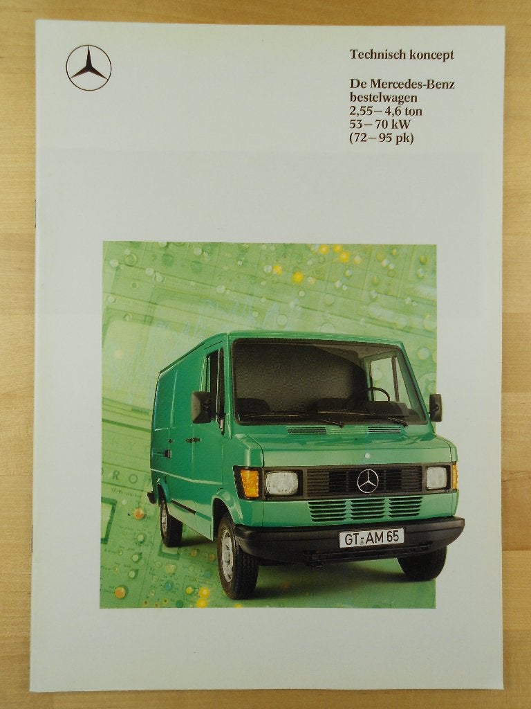 Mercedes Brochure 1988 207 209 210 307 309 310 407 409 410 D, Zo goed als nieuw, Mercedes-Benz, Mercedes, Ophalen of Verzenden